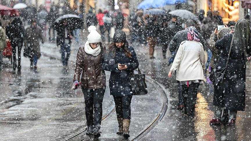 الثلوج في اسطنبول