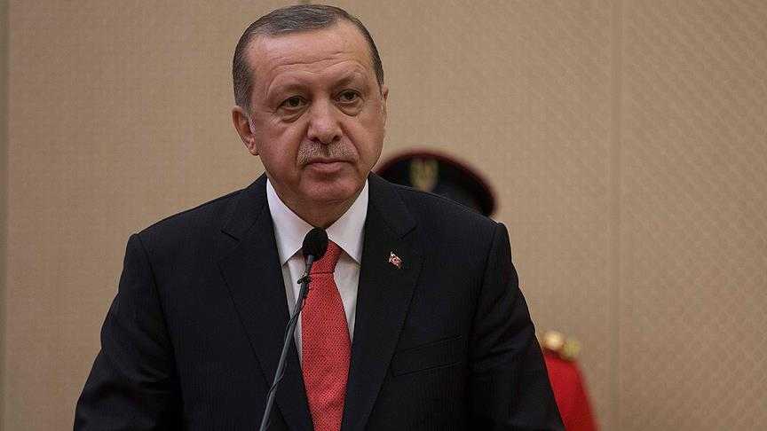 الرئيس التركي رجب طيب أردوغان في مؤتمر صحفي في تنزانيا