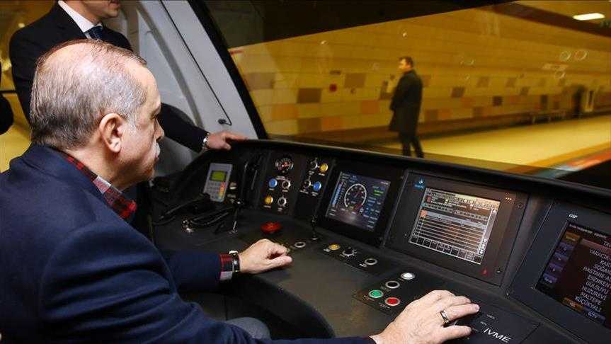 الرئيس أردوغان يفتتح أول مترو ذاتي القيادة في إسطنبول