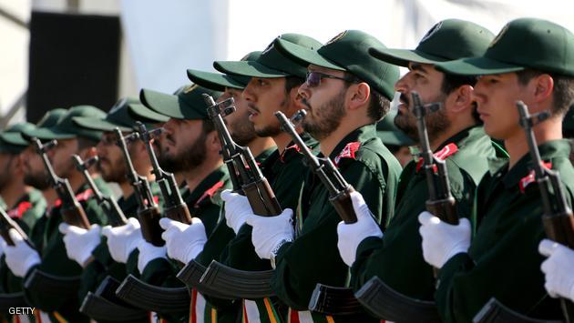 Iranian soldiers from the Revolutionary Guards march march during the annual military parade marking the anniversary of the start of Iran's 1980-1988 war with Iraq, on September 22, 2015, in the capital Tehran. AFP PHOTO / ATTA KENARE (Photo credit should read ATTA KENARE/AFP/Getty Images)