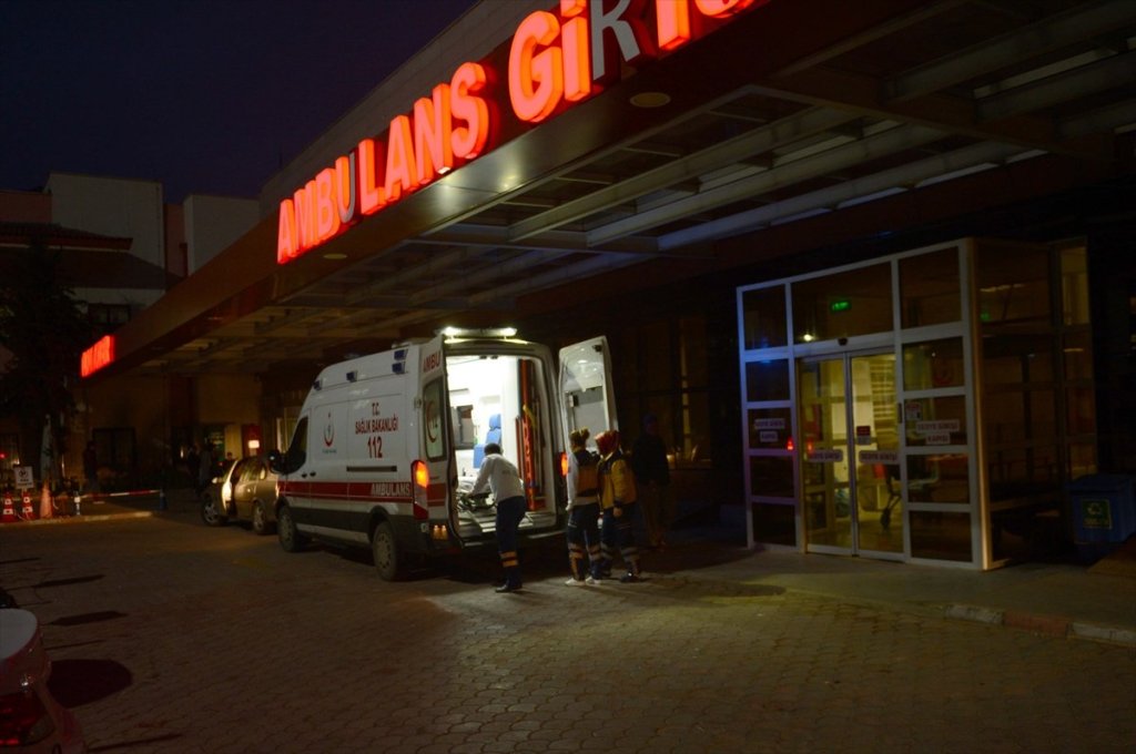مدخل اسعاف في احد المستشفيات التركية