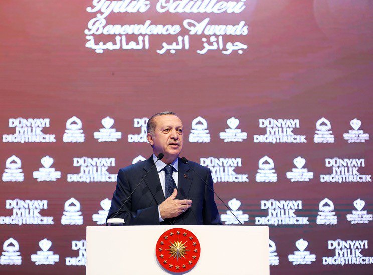 كلمة ألقاها الرئيس أردوغان خلال مشاركته في حفل توزيع “جوائز البر الدولية” الثالث