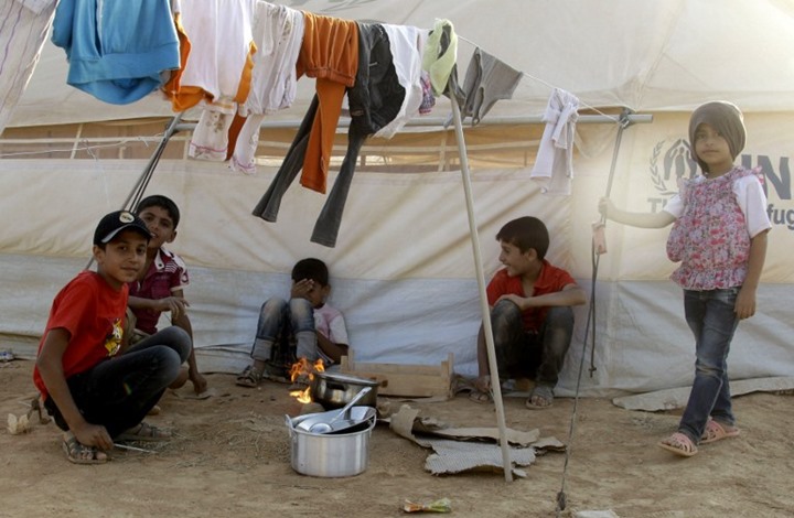 أطفال سوريين لاجئين