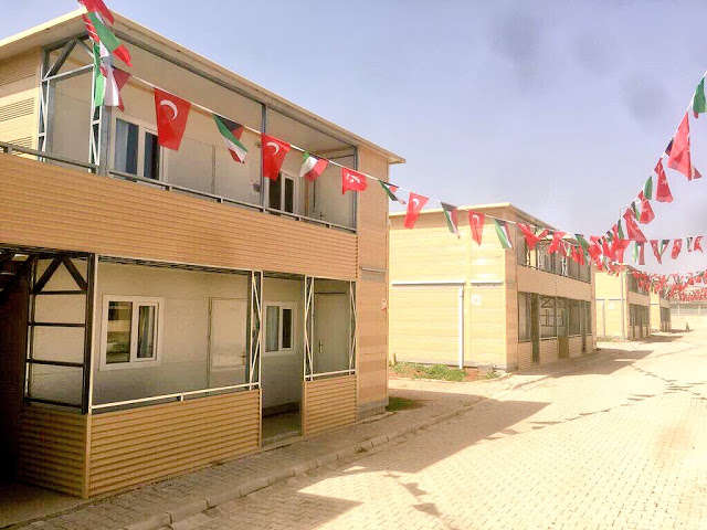 افتتاح قرية "الصباح" النموذجية لإيواء اللاجئين السوريين في كليس جنوب تركيا