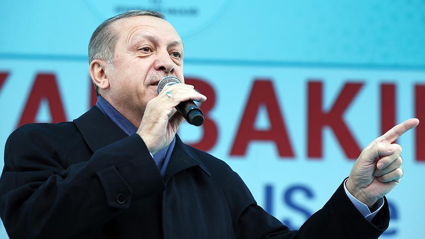 خطاب الرئيس التركي رجب طيب أردوغان في الخطاب الذي ألقاه في مدينة ديار بكر بتاريخ 1/4/2017