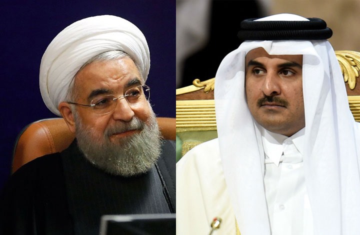 أمير قطر والرئيس الإيراني