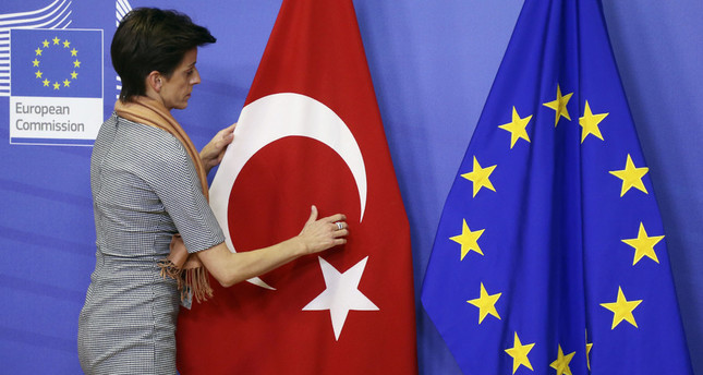 علم تركيا والاتحاد الاوروبي
