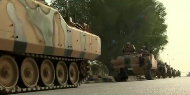 الدبابات التركية تصل قطر