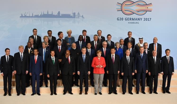 زعماء قمة العشرين في هامبورغ الألمانية