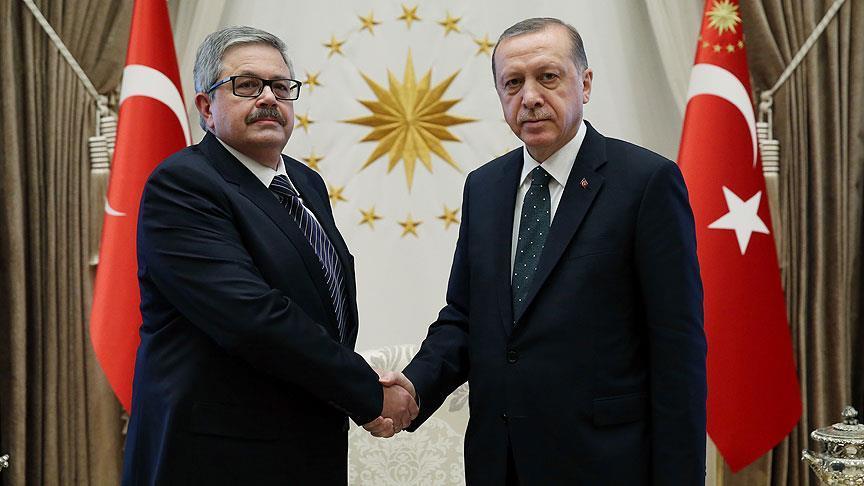 أردوغان يقبل أوراق اعتماد السفير الروسي الجديد لدى تركيا