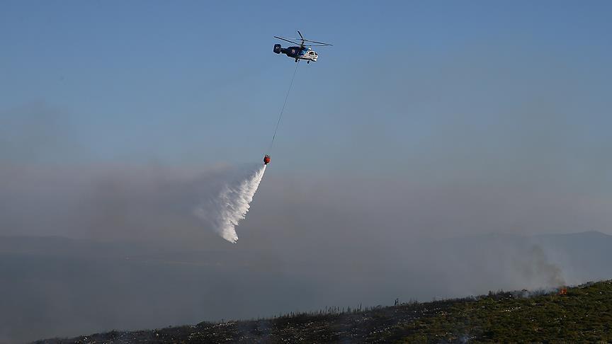 تركيا ترسل مروحيتين للمساعدة في إخماد حرائق الغابات في جورجيا