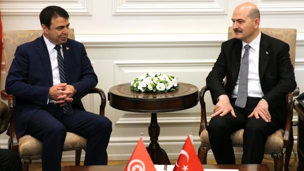 وزير الداخلية التركي يستقبل نظيره التونسي في أنقرة
