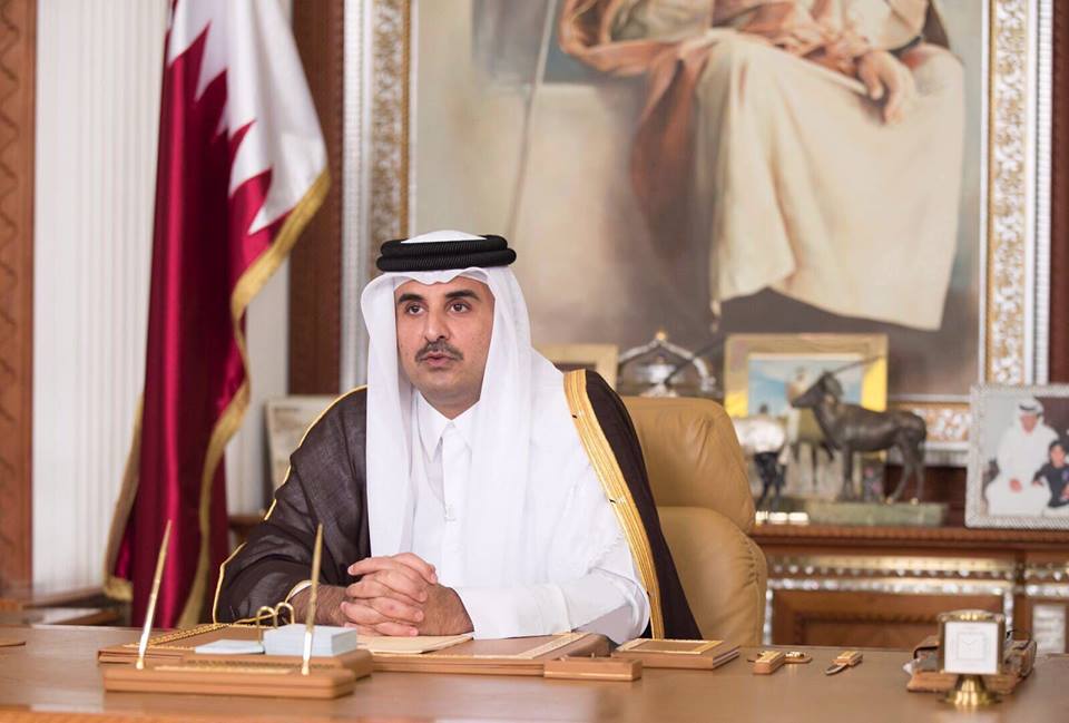 أمير قطر يرحب بتوقيع اتفاق المصالحة الفلسطينية