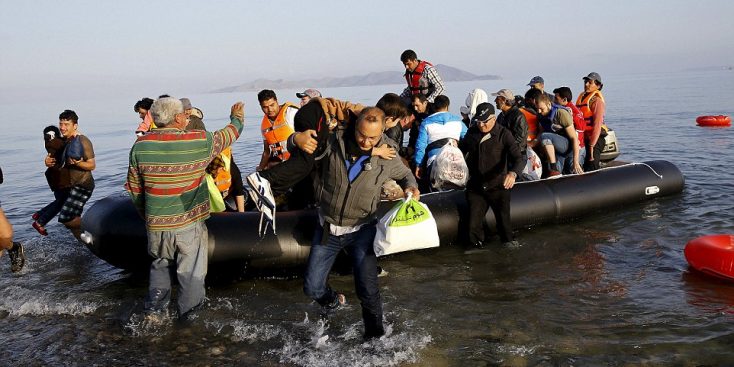 لاجئين سوريين في بلم