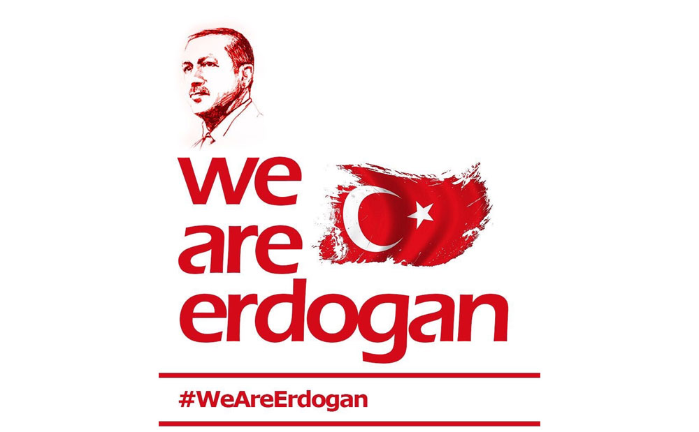 هاشتاج “نحن #أردوغان ” #WeAreErdogan يتصدر مواقع التواصل الإجتماعي في #تركيا