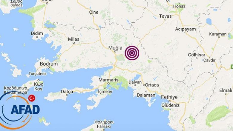 زلزال بقوة 5 درجات يضرب ولاية موغلا غربي تركيا