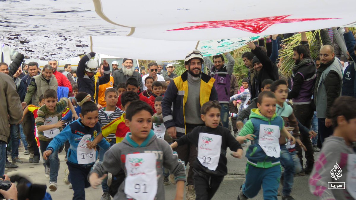صور من ماراثون الثورة الذي أقيم في مدينة #معرة_النعمان بريف #إدلب الجنوبي