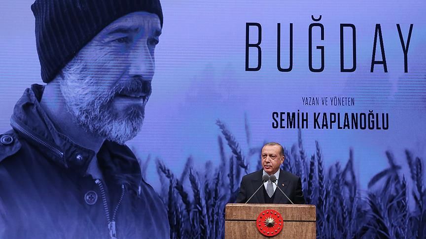 أردوغان يشارك في حفل عن فيلم “القمح” التركي