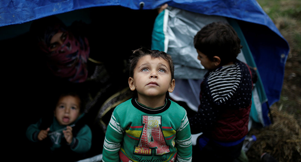 طفل سوري في أحد مخيمات لبنان
