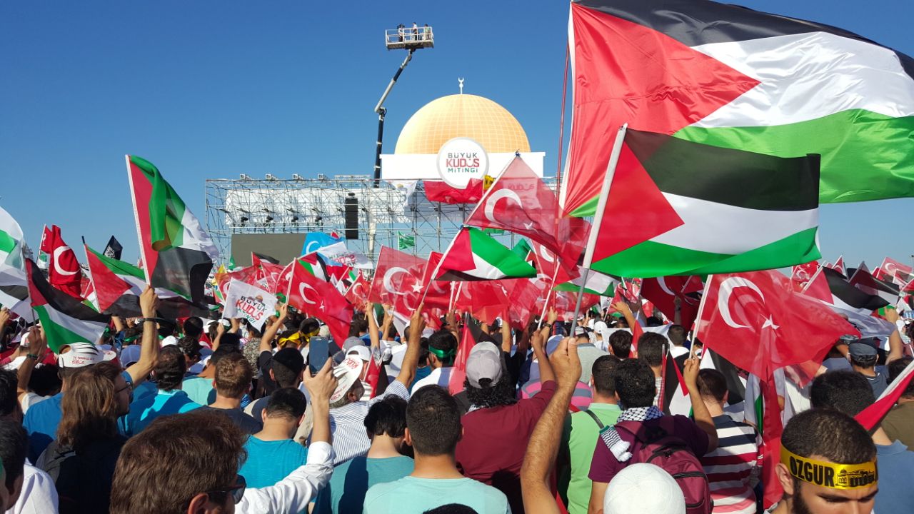 احتجاجات تركية تتواصل بعدد من الولايات ضد قرار ترامب في جمعة النفير لنصرة القدس