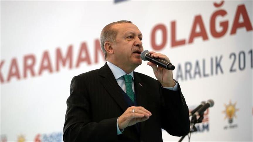 أردوغان: نأمل من القوى الفاعلة في سوريا تجنب الوقوف في صف الإرهابيين