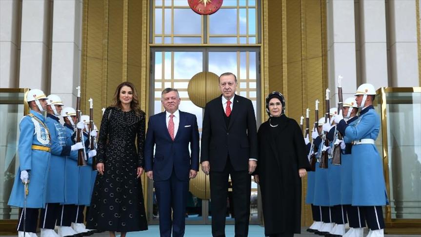 أردوغان يستقبل العاهل الأردني في أنقرة