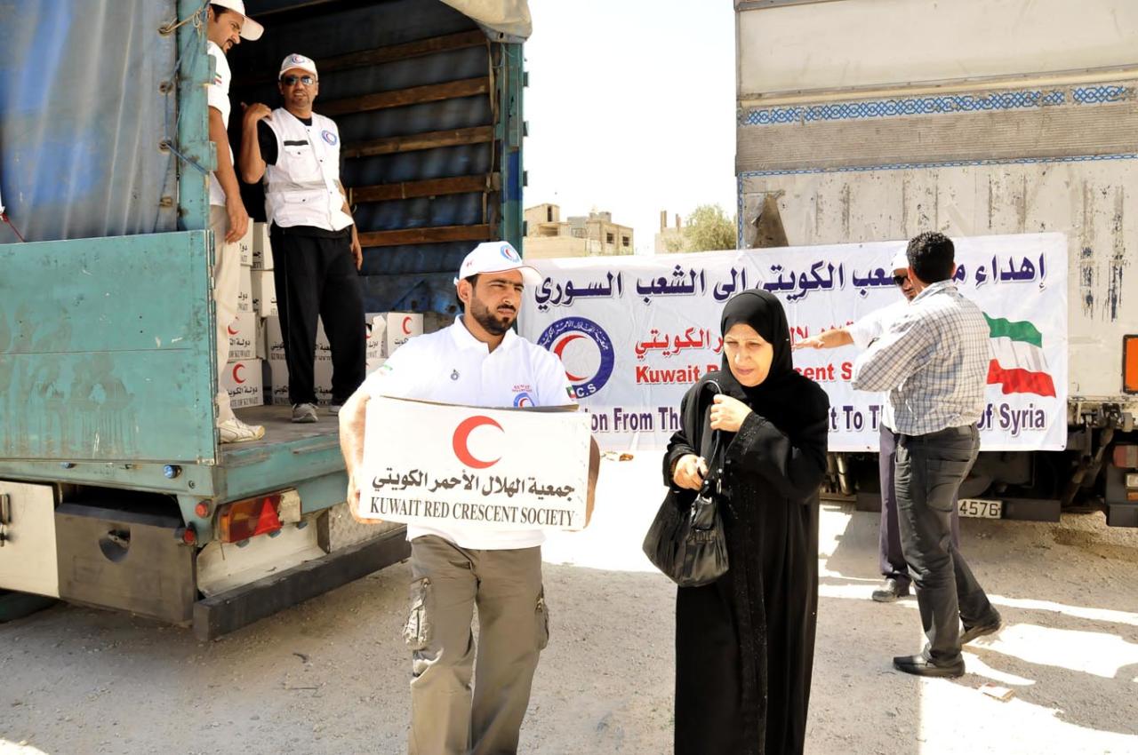 جمعية كويتية تسير قافلتين إغاثيتين للاجئين السوريين في تركيا