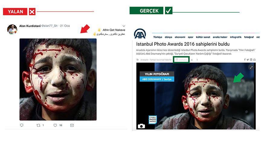 الأناضول: أنصار “بي كا كا” يستخدمون صورة فائزة بجائزة الأناضول للترويج لأكاذيبهم (شاهد الصور)