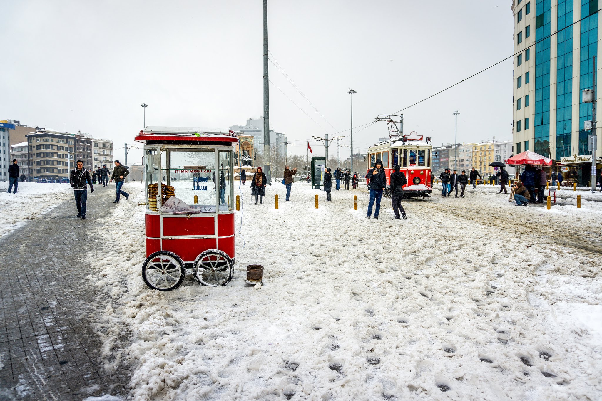 الثلوج في إسطنبول