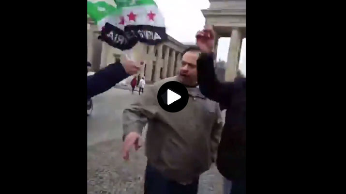 احتكاك بين مؤيدي ومعارضي الأسد في برلين تنتهي باعتقال الشرطة للمؤيدين