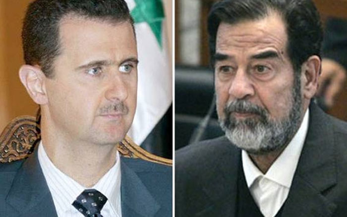 بشار الأسد وصدام حسين