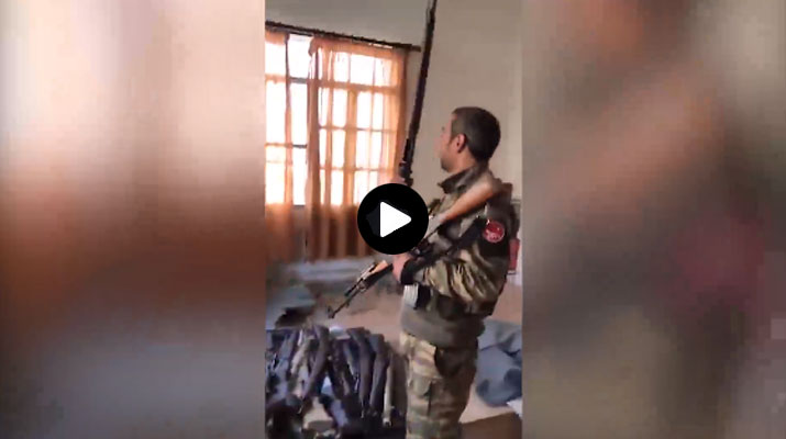شاهد بالفيديو فرحة جنود الجيش التركي خلال إكتشافهم مستودع أسلحة يعود إلى بي كا كا/ب ي ك