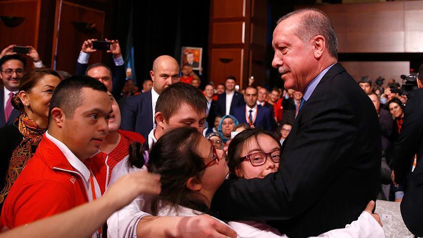 منتخب تركي لكرة المصابين بمتلازمة داون يدعو أردوغان للعب معه
