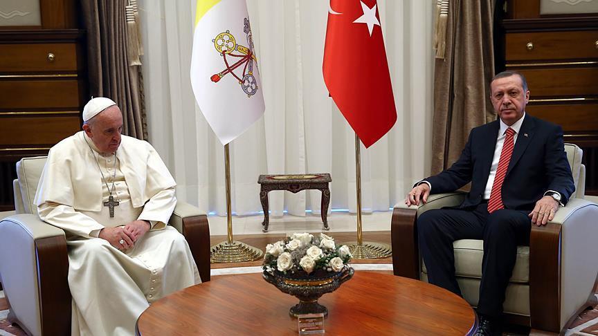 أردوغان والبابا