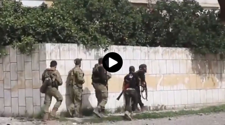 شاهد لحظة اقتحام الجيش التركي والسوري الحر ناحية “جنديرس” في عفرين واشتباكات عنيفة مع الوحدات الكردية