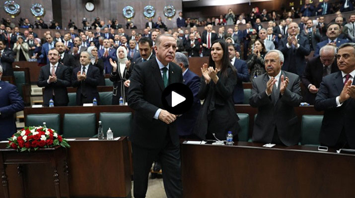 الرئيس أردوغان في البرلمان التركي فيديو