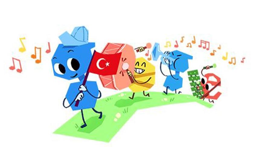 جوجل يحتفل بعيد الطفولة والسيادة الوطنية في تركيا