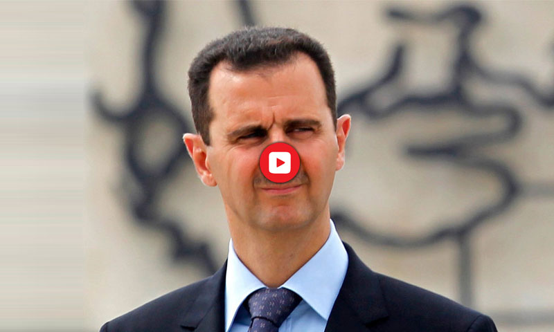 بشار الأسد يدخل في نوبة هستيريا جديدة .. وهذا ما حصل مع الروس قبل يومين !! (فيديو)