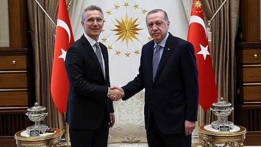 أردوغان و الأمين العام للناتو يبحثان العلاقات الثنائية و المستجدات على الساحة السورية