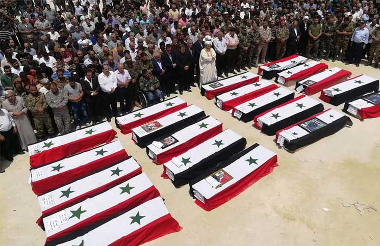 ﻿مقتل أكثر من 70 من قوات النظام السوري بينهم 13 ضابطاً معظمهم في ريف دمشق خلال أسبوع