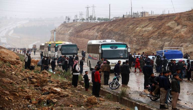 معلومات جديدة عن مصير قوافل المهجرين من ريف حمص الشمالي