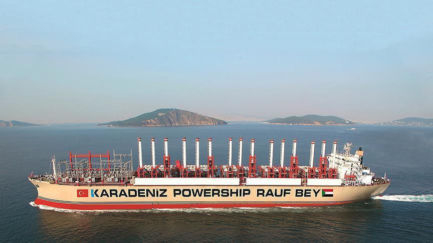 سفينة توليد كهرباء تركية تبدأ العمل في السودان