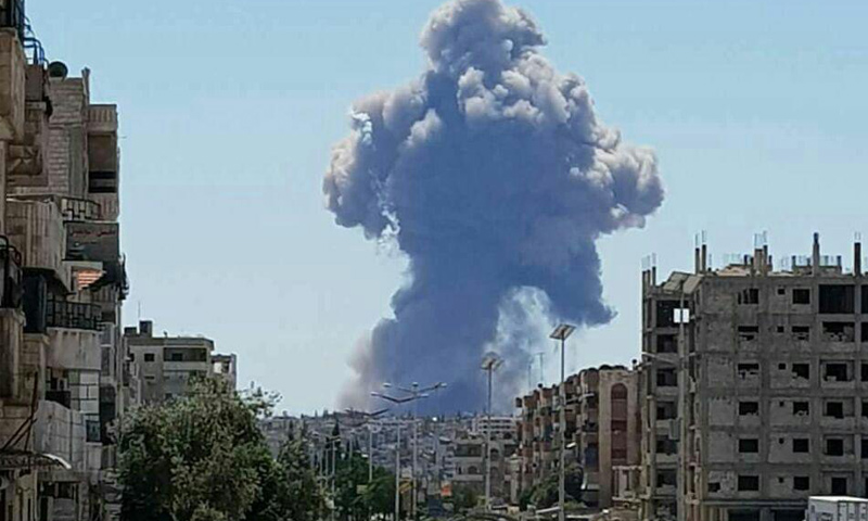 أربعة انفجارات تهز مطار حماة العسكري (التفاصيل الكاملة)