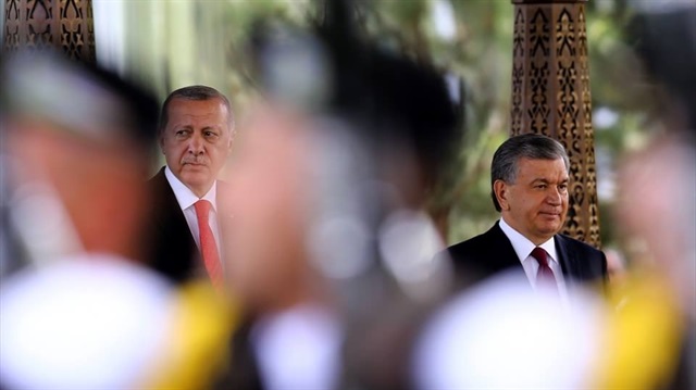 أردوغان يعقد مع نظيره الأوزبكي ميرضيائيف لقاء ثنائي هام