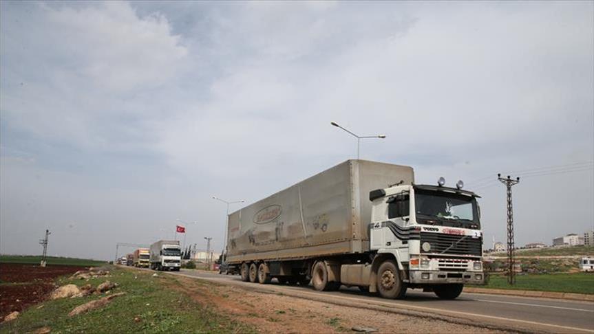 ولاية تركية ترسل قافلة مساعدات إلى عفرين السورية