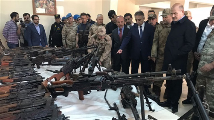 الجيش التركي يضبط أكبر مستوع أسلحة لـ “بي كا كا” في هكاري