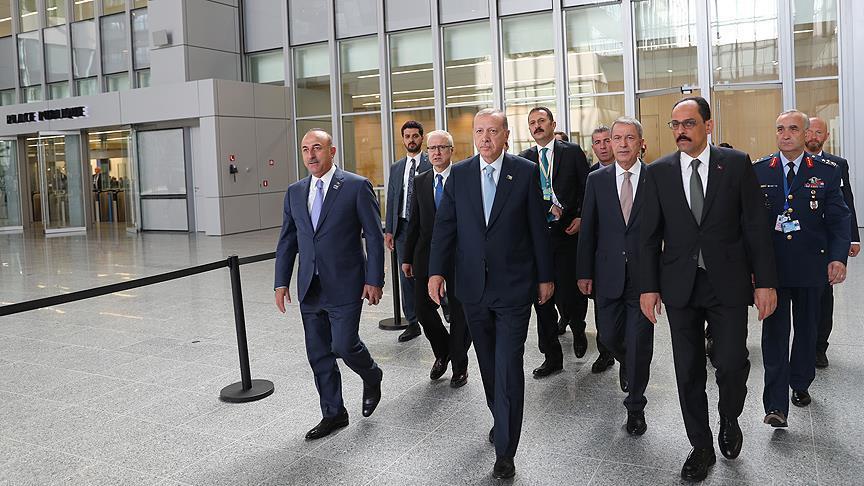 أردوغان يشارك في الجلسة الثالثة لقمة الناتو في بروكسل