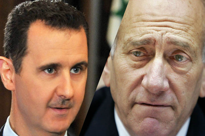 “أولمرت” يكشف تفاصيل العرض الإسرائيلي لبشار الأسد