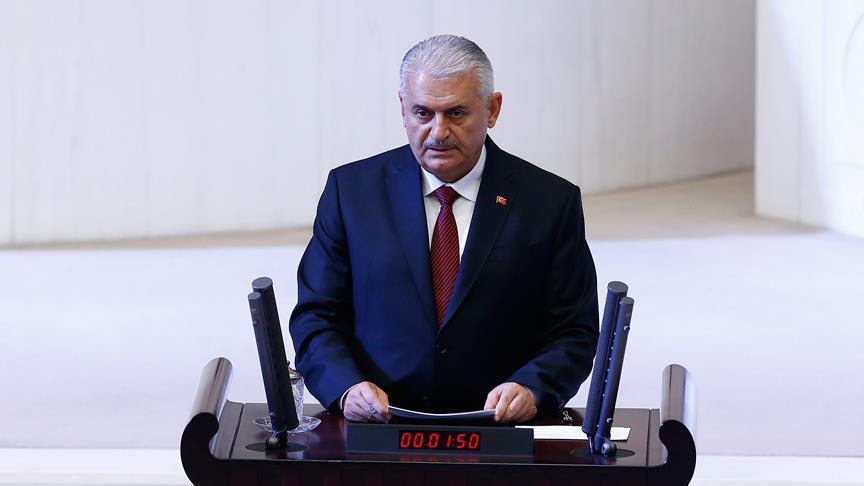 بن علي يلدريم في البرلمان التركي