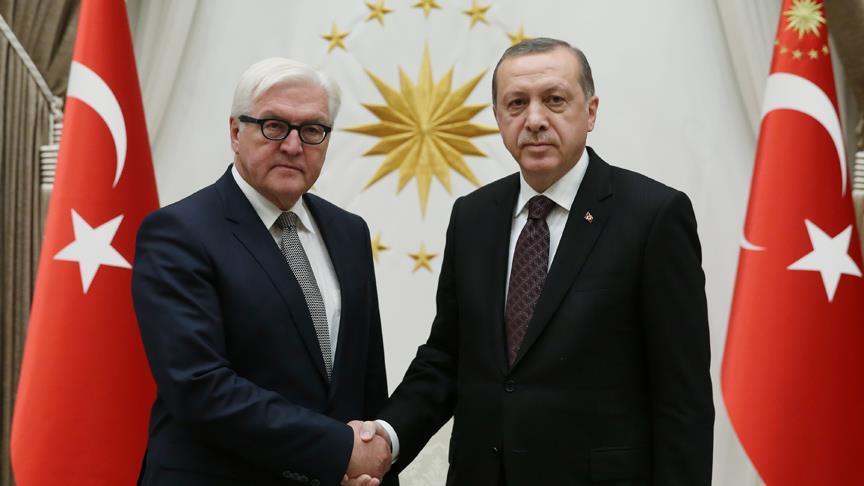 أردوغان ونظيره الألماني يبحثان العلاقات الثنائية